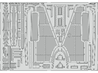 Spitfire Mk. IXc engine & undercarriage 1/24 - image 1