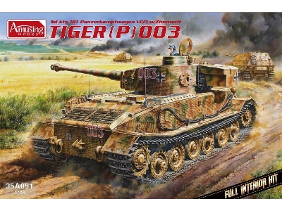 Tiger (P) 003 Sd.Kfz. 181 Panzerkampfwagen VI(P) w/Zimmerit w/ Full Interior - image 1