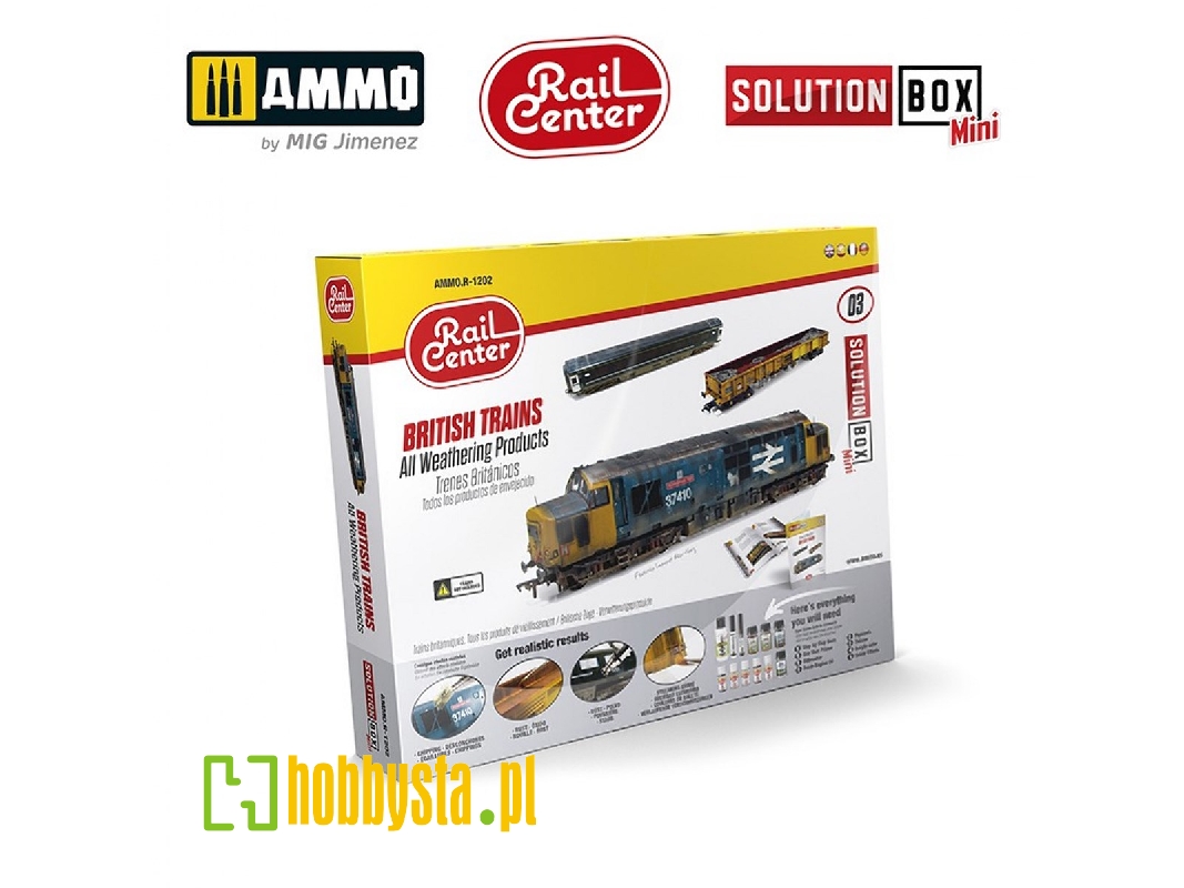 R-1202 Ammo Rail Center Solution Box Mini 03 - British Trains. All Weathering Products - image 1