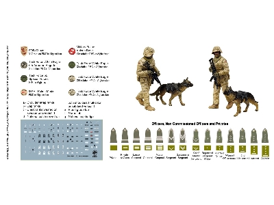 Pies Saperski Z Przewodnikiem - Pkw Afganistan - Figurki Wraz Z Kalkomanią - image 4