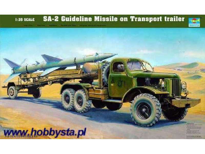 SA-2 Guideline Missile on Transport Trailer - image 1