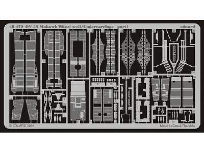 OV-1A/ B/D wheel well/ undercarriage 1/48 - Revell - image 2