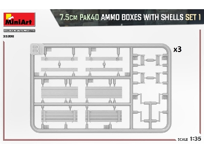 7.5cm Pak40 Ammo Boxes With Shells Set 1 - image 4