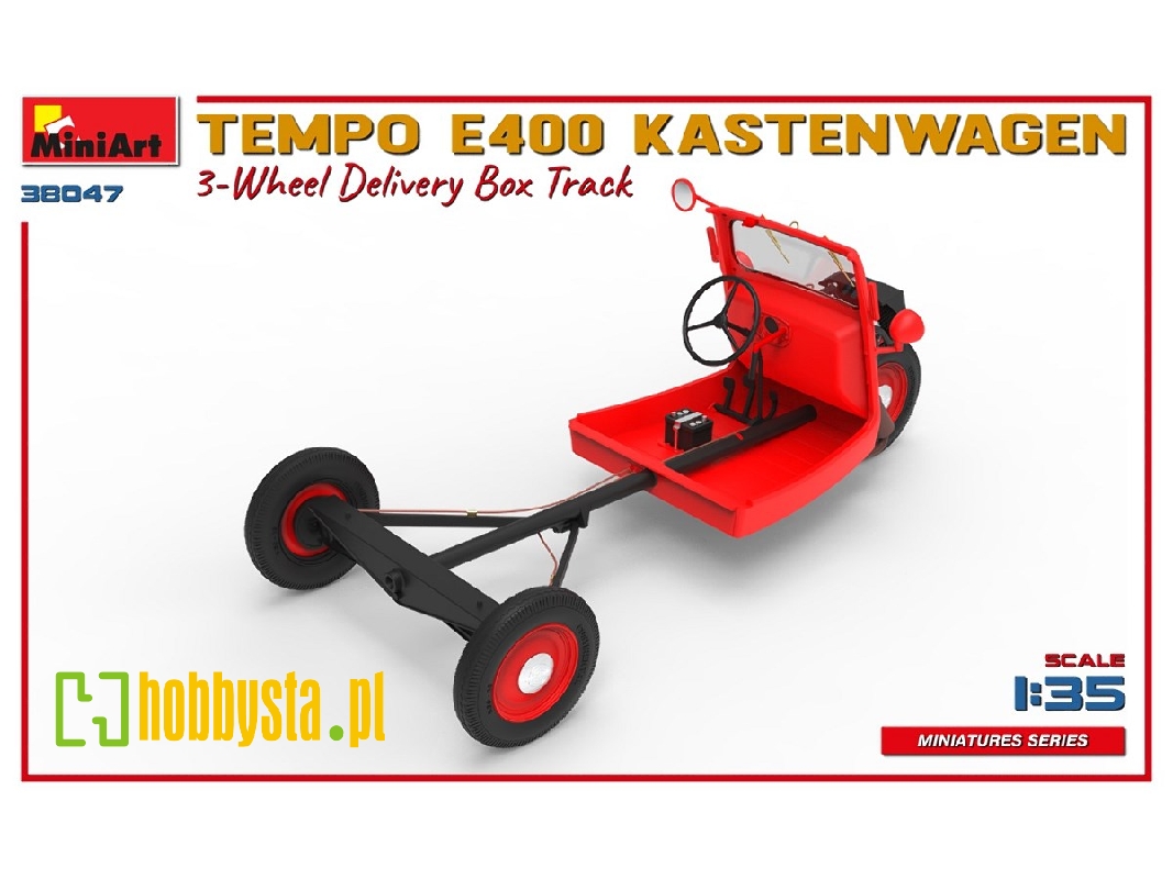Tempo E400 Kastenwagen 3-wheel Delivery Box Track - image 1