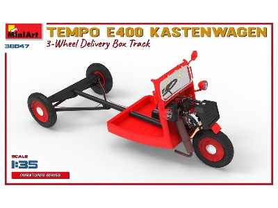 Tempo E400 Kastenwagen 3-wheel Delivery Box Track - image 2