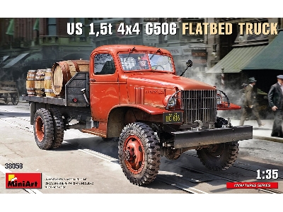 U.S. 1,5t 4&#215;4 G506 Flatbed Truck - image 1