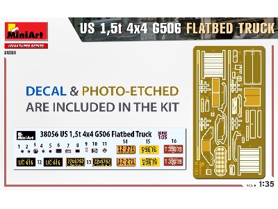 U.S. 1,5t 4&#215;4 G506 Flatbed Truck - image 3
