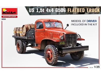 U.S. 1,5t 4&#215;4 G506 Flatbed Truck - image 4