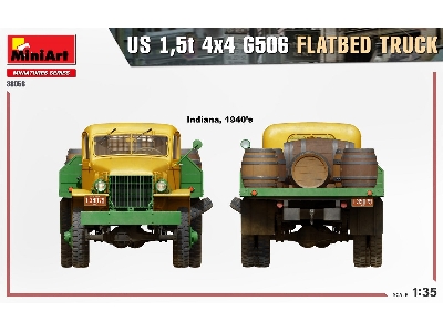 U.S. 1,5t 4&#215;4 G506 Flatbed Truck - image 5