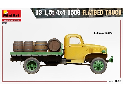 U.S. 1,5t 4&#215;4 G506 Flatbed Truck - image 6