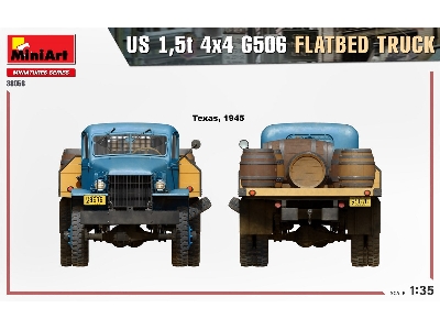 U.S. 1,5t 4&#215;4 G506 Flatbed Truck - image 7