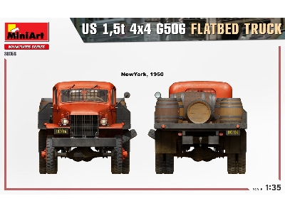U.S. 1,5t 4&#215;4 G506 Flatbed Truck - image 13