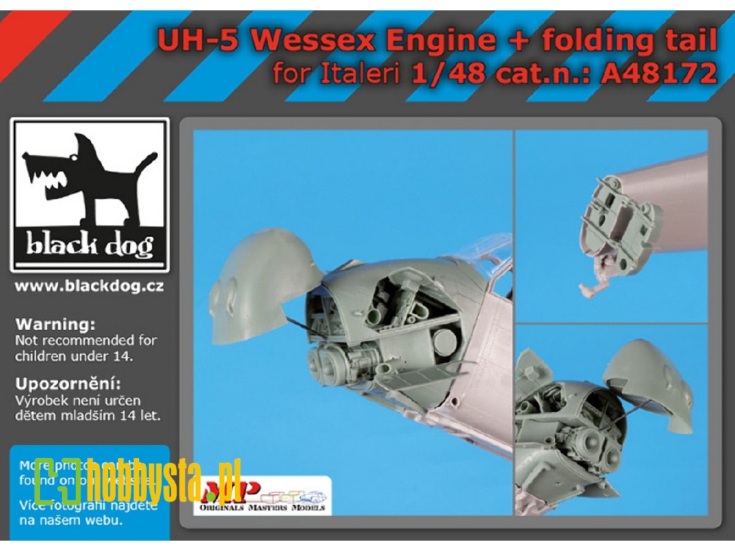 Uh-5 Wessex Engine + Folding Tail For Italeri - image 1