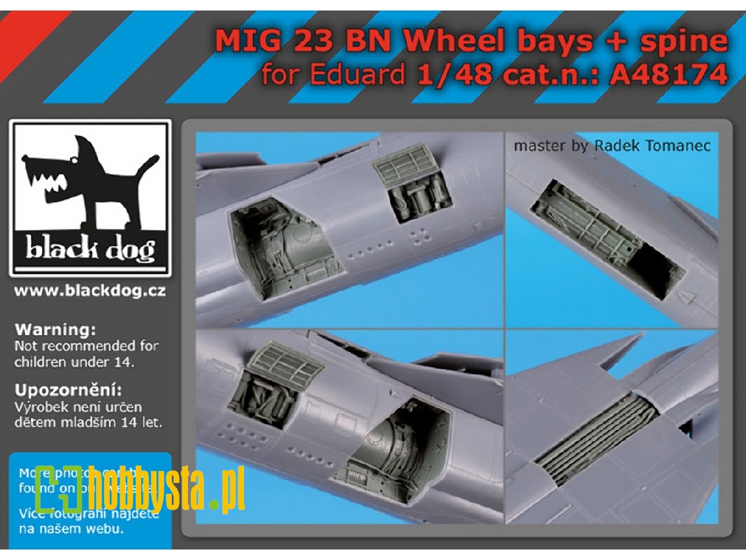 Mig 23 Bn Wheel Bays+spine For Eduard - image 1