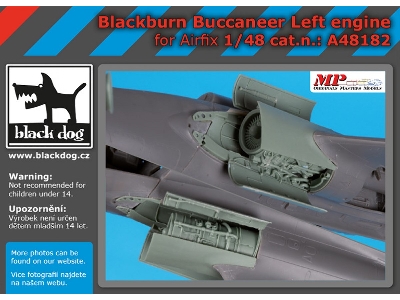 Blackburn Buccanneer Left Engine For Airfix - image 1