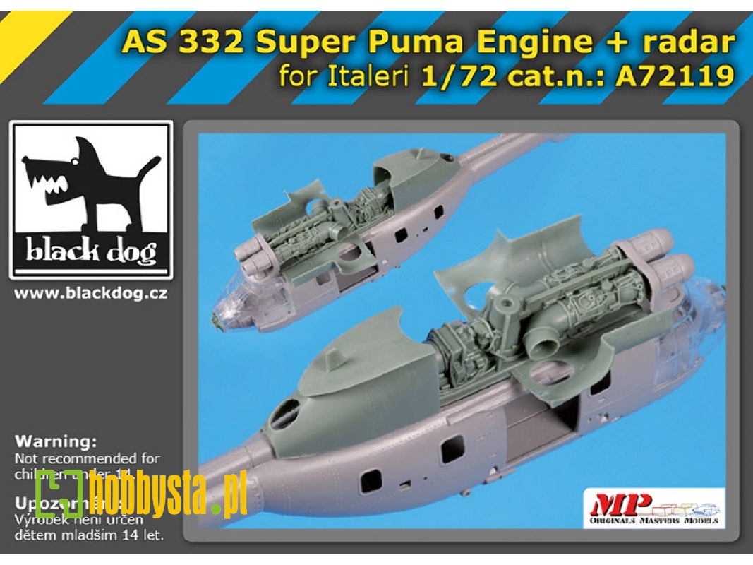 As 332 Super Puma Engine + Radar For Italeri - image 1