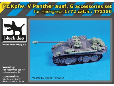 Pz.Kpfw V Panther Ausf G Accessories Set For Hasegawa - image 1
