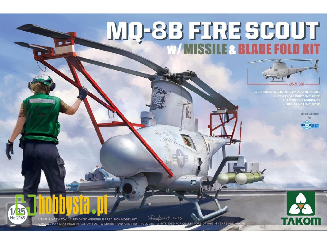 MQ-8B Fire Scout w/missile and blade fold kit - image 1