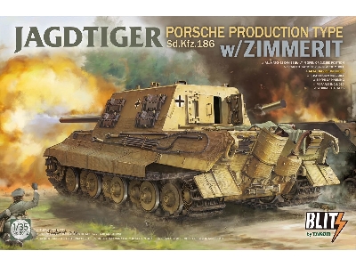 Jagdtiger Sd.Kfz. 186 Porsche production type w/Zimmerit - image 1