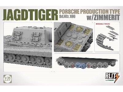 Jagdtiger Sd.Kfz. 186 Porsche production type w/Zimmerit - image 3
