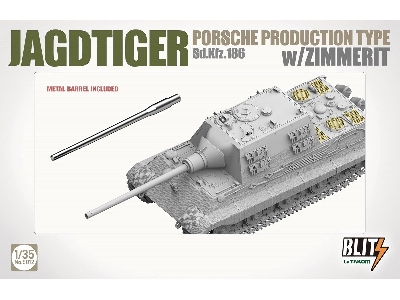 Jagdtiger Sd.Kfz. 186 Porsche production type w/Zimmerit - image 7