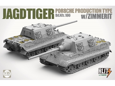 Jagdtiger Sd.Kfz. 186 Porsche production type w/Zimmerit - image 8