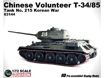 Chinese Volunteer T-34/85 Tank No.215 Korean War - image 1