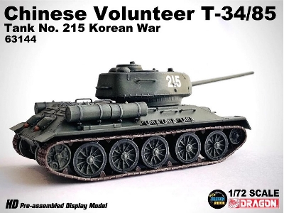 Chinese Volunteer T-34/85 Tank No.215 Korean War - image 3