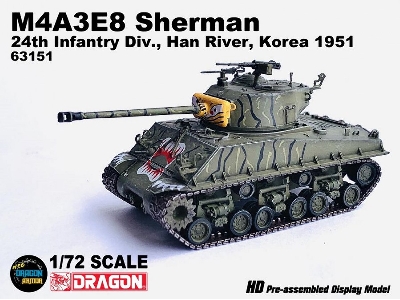 M4a3e8 Sherman 24th Infantry Div., Han River, Korea 1951 - image 1