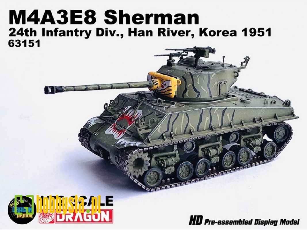 M4a3e8 Sherman 24th Infantry Div., Han River, Korea 1951 - image 1