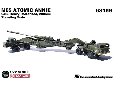 M65 Atomic Annie Gun, Heavy, Motorized, 280mm Travelling Mode - image 1