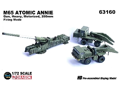M65 Atomic Annie Gun, Heavy, Motorized, 280mm Firing Mode - image 1