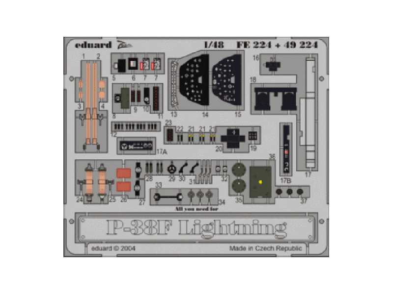 P-38F 1/48 - Hasegawa - - image 1