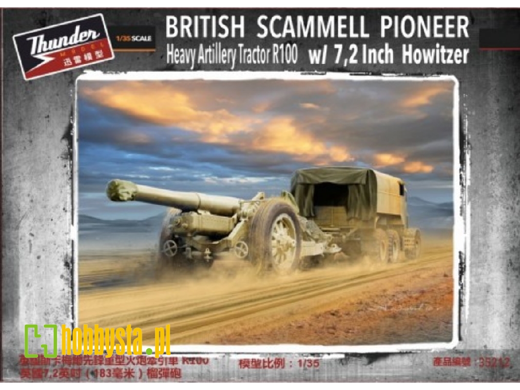 British Scammell Pioneer Heavy Artillery Tractor R100 W/ 7,2 Inch Howitzer - image 1