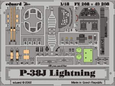 P-38J 1/48 - Hasegawa - - image 1