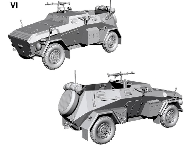 German armored car Sd.Kfz 247 Ausf. B from MG 34 - image 7