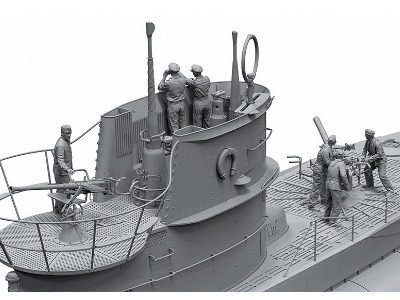German Submarines & Commanders Set Of 6 Resin Figures - image 7