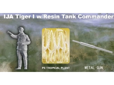 Ija Tiger I W/Resin Tank Commander - image 2