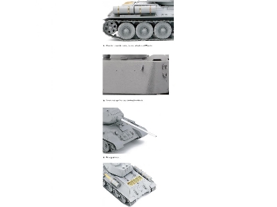 T-34/85 Composite Turret 112 Plant W/5 Resin Figures And Workable Track And Suspension And Metal Gun Barrel - image 4