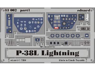 P-38L dashboard 1/32 - Trumpeter - image 2