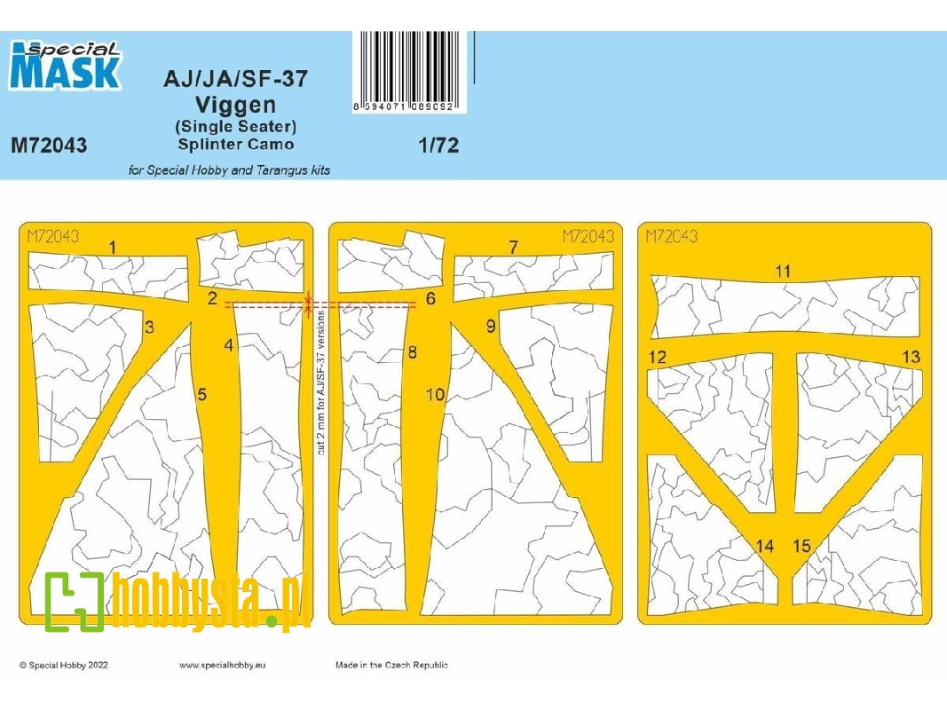 Aj/Ja/Sf-37 Viggen (Single Seater) Splinter Camo - image 1