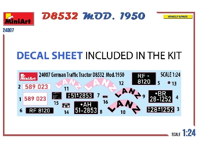 German Traffic Tractor D8532  Mod.1950 - image 12