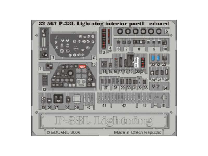 P-38L interior 1/32 - Trumpeter - image 1