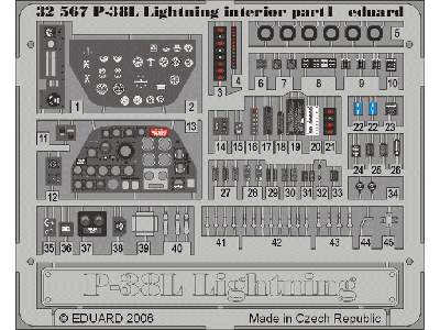 P-38L interior 1/32 - Trumpeter - image 2