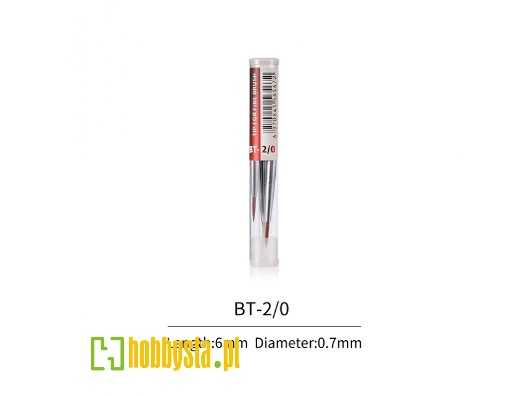 Fbt-2/0 Fine Brush Tips 2/0 (3 Pcs) - image 1