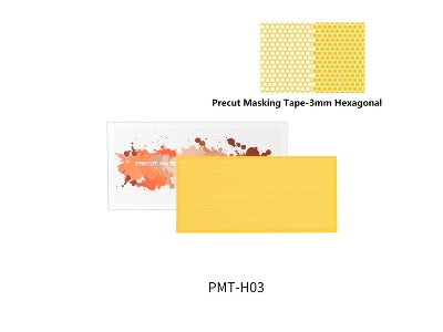Pmt-h03 3mm Precut Masking Tape - 3mm Hexagonal - image 1