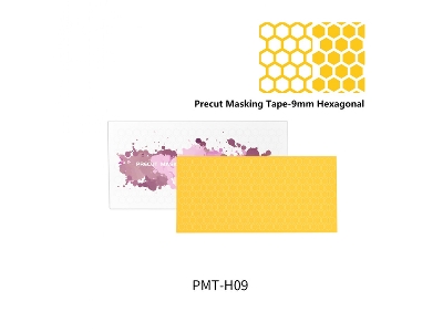 Pmt-h09 9mm Precut Masking Tape - 9mm Hexagonal - image 1