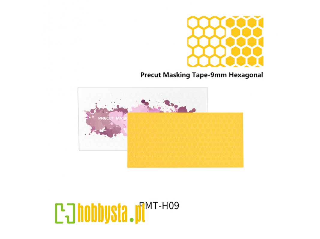 Pmt-h09 9mm Precut Masking Tape - 9mm Hexagonal - image 1