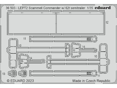 Scammel Commander w/  62t semitrailer 1/35 - HOBBY BOSS - image 2