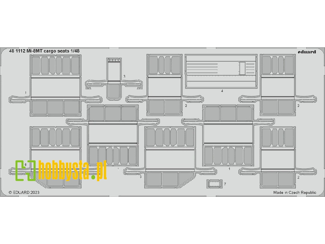 Mi-8MT cargo seats 1/48 - TRUMPETER - image 1